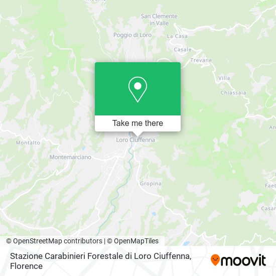 Stazione Carabinieri Forestale di Loro Ciuffenna map
