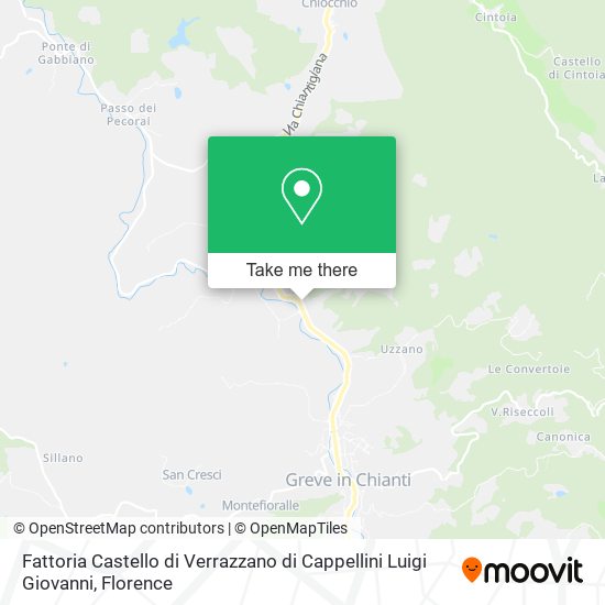 Fattoria Castello di Verrazzano di Cappellini Luigi Giovanni map