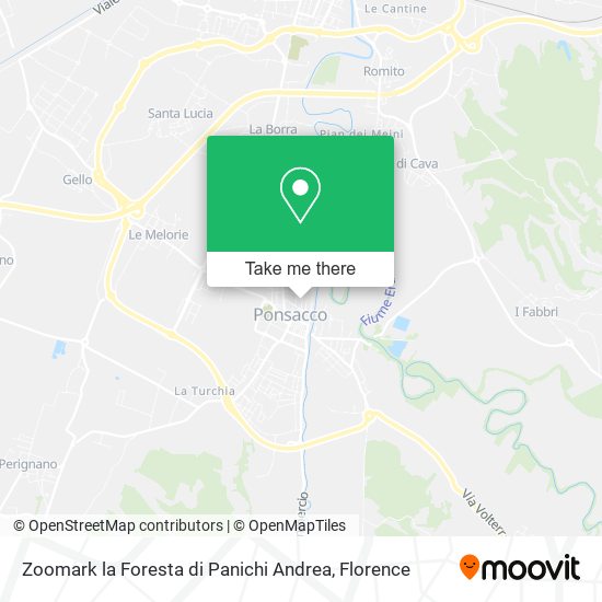 Zoomark la Foresta di Panichi Andrea map