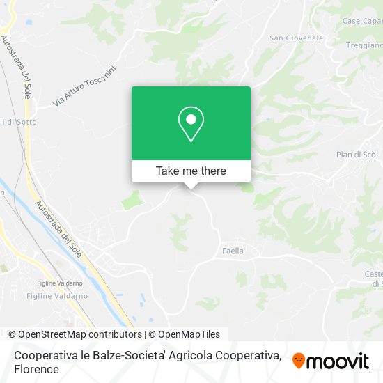 Cooperativa le Balze-Societa' Agricola Cooperativa map