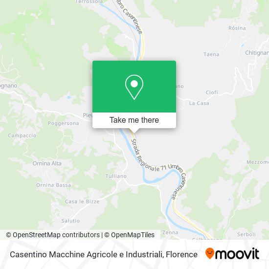 Casentino Macchine Agricole e Industriali map