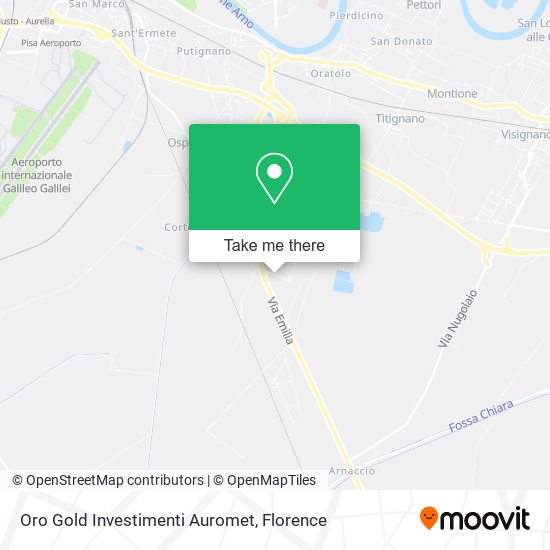 Oro Gold Investimenti Auromet map