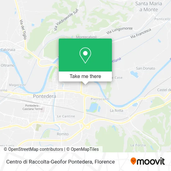 Collection Center-Geofor Pontedera map