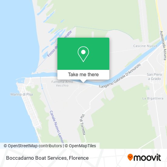 Boccadarno Boat Services map