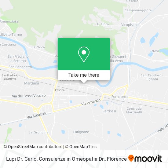 Lupi Dr. Carlo, Consulenze in Omeopatia Dr. map