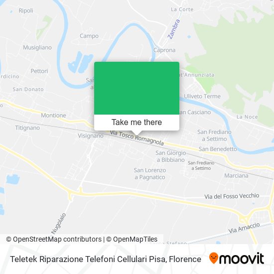 Teletek Riparazione Telefoni Cellulari Pisa map