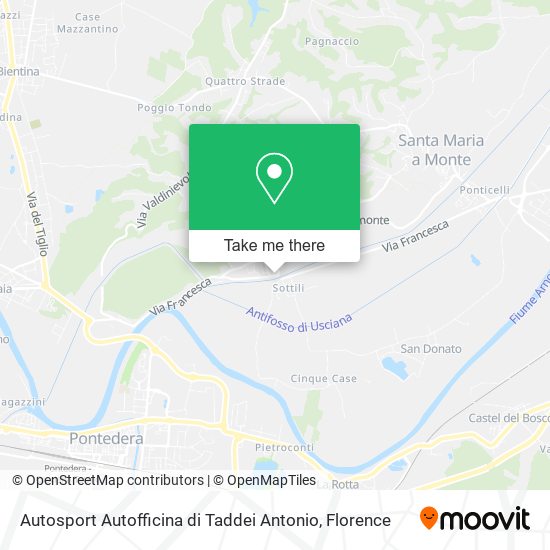 Autosport Autofficina di Taddei Antonio map