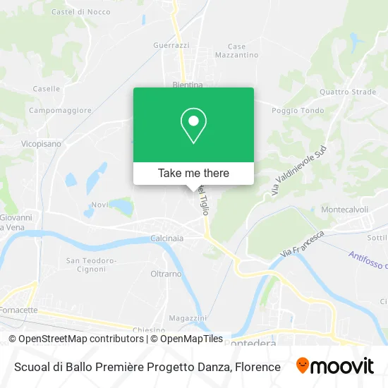 Première Dance Project Dance School map