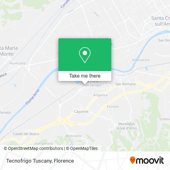 Tecnofrigo Tuscany map