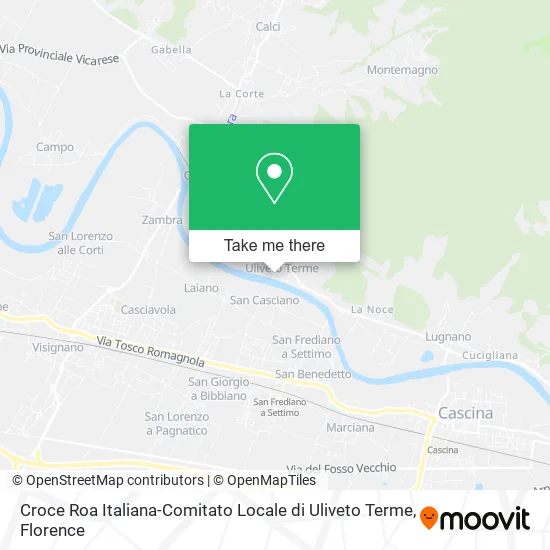 Croce Roa Italiana-Comitato Locale di Uliveto Terme map
