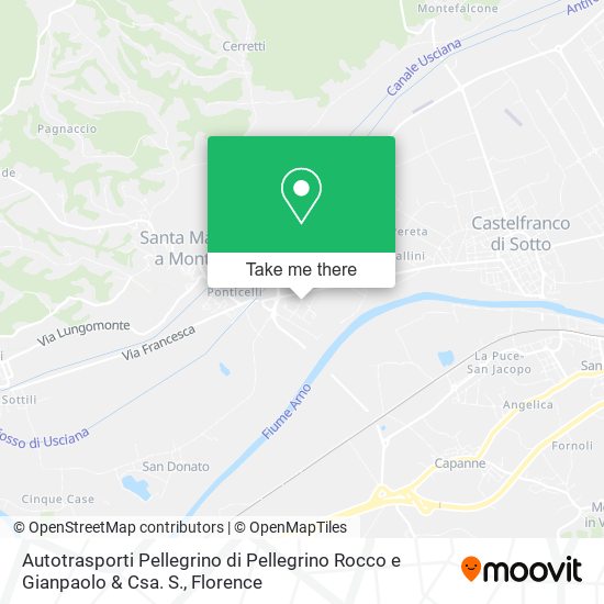 Autotrasporti Pellegrino di Pellegrino Rocco e Gianpaolo & Csa. S. map