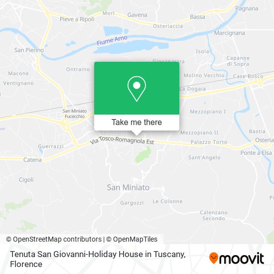 Tenuta San Giovanni-Holiday House in Tuscany map