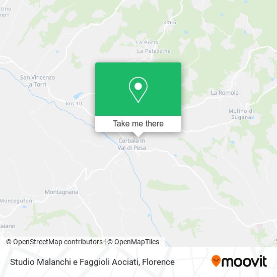 Studio Malanchi e Faggioli Aociati map