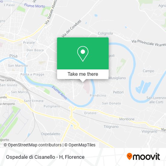 Ospedale di Cisanello - H map