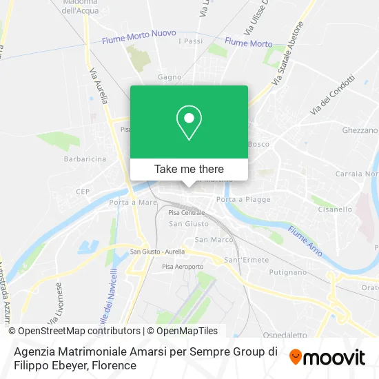 Agenzia Matrimoniale Amarsi per Sempre Group di Filippo Ebeyer map