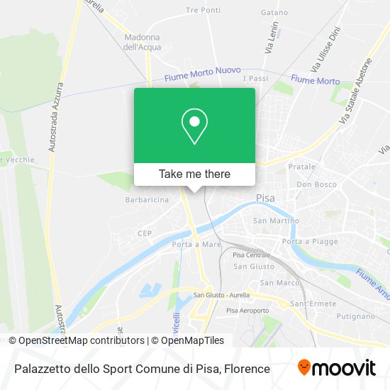 Palazzetto dello Sport Comune di Pisa map