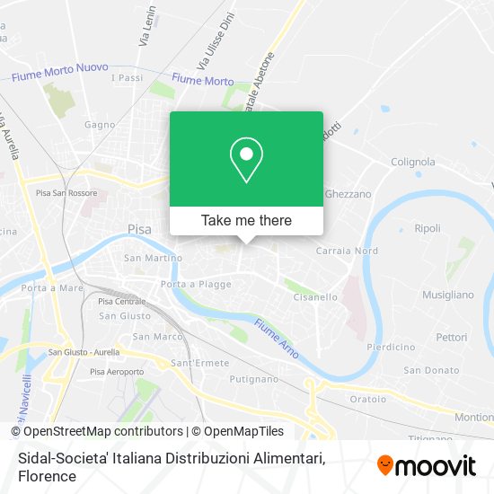 Sidal-Societa' Italiana Distribuzioni Alimentari map