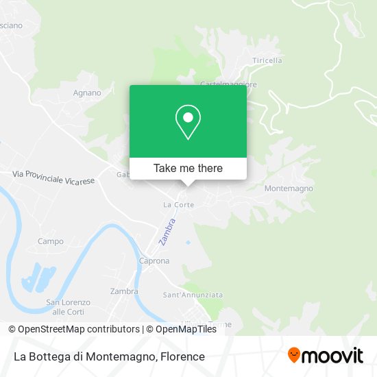 La Bottega di Montemagno map