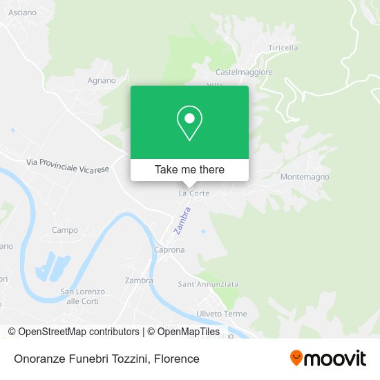 Onoranze Funebri Tozzini map