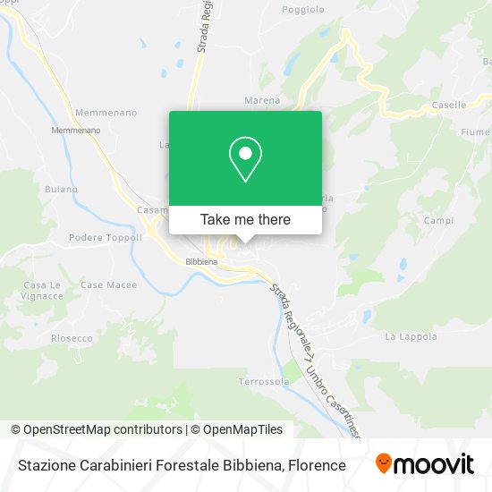 Stazione Carabinieri Forestale Bibbiena map