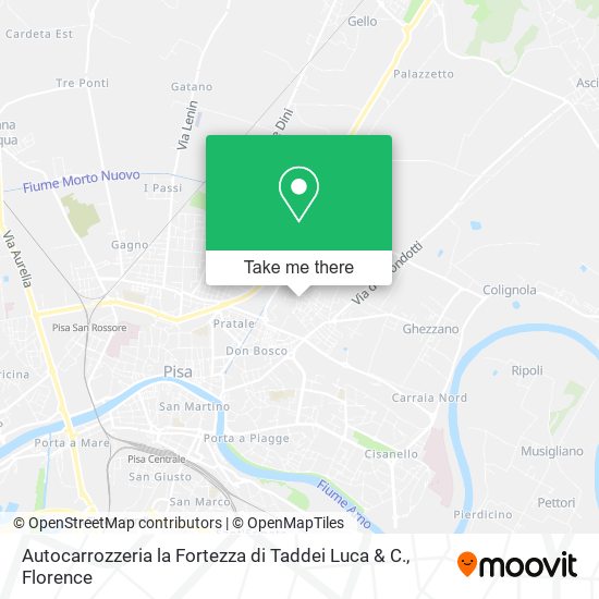 Autocarrozzeria la Fortezza di Taddei Luca & C. map