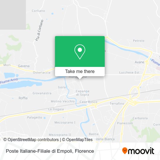 Poste Italiane-Filiale di Empoli map