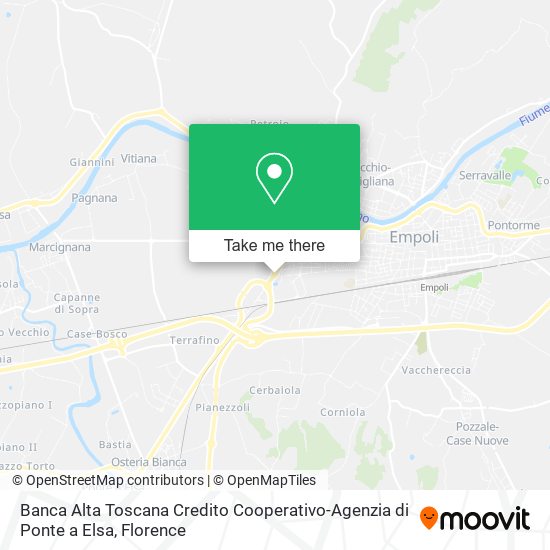 Banca Alta Toscana Credito Cooperativo-Agenzia di Ponte a Elsa map