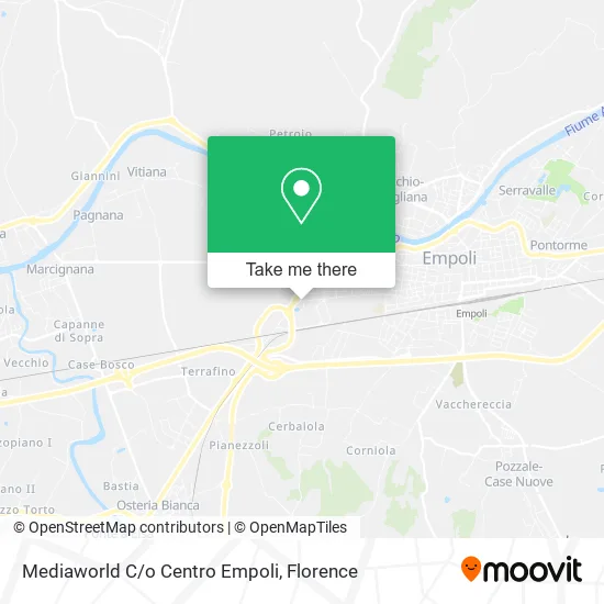 Mediaworld C/o Centro Empoli map