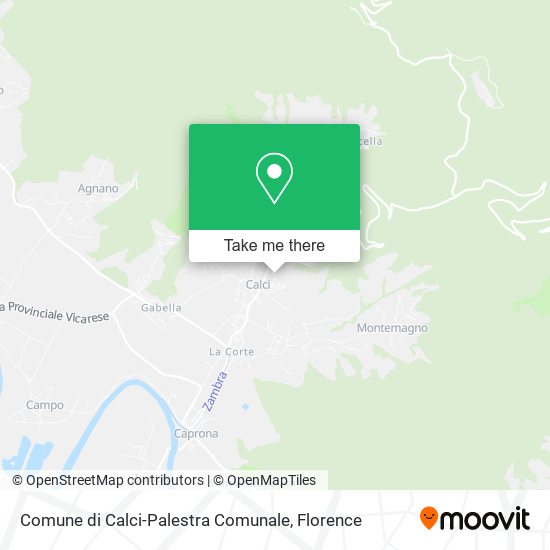 Comune di Calci-Palestra Comunale map