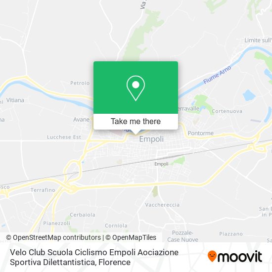Velo Club Scuola Ciclismo Empoli Aociazione Sportiva Dilettantistica map