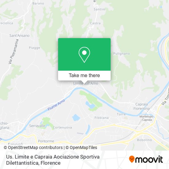 Us. Limite e Capraia Aociazione Sportiva Dilettantistica map