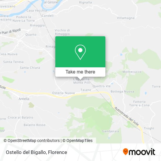 How to get to Ostello del Bigallo in Bagno A Ripoli by Bus