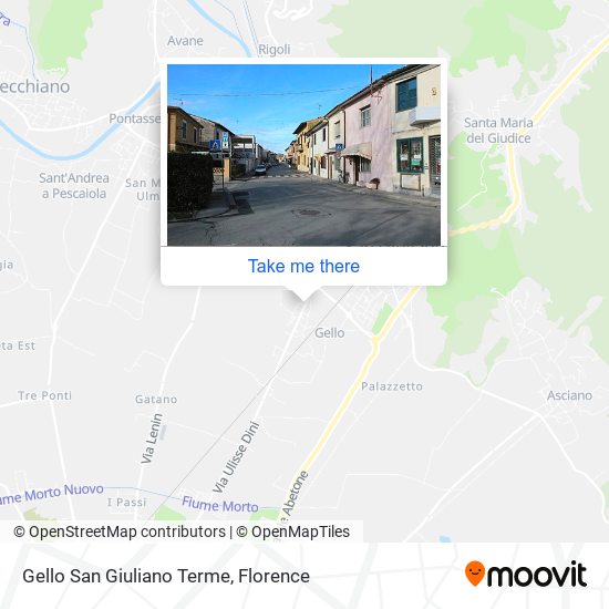 Gello San Giuliano Terme map