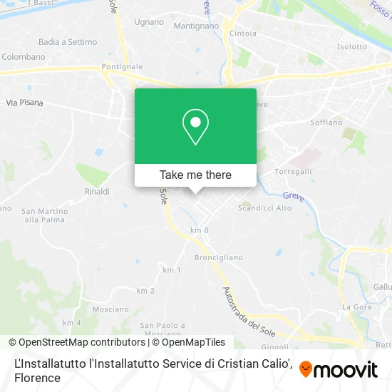 The Installatutto Service by Cristian Calio' map