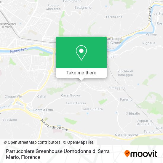 Parrucchiere Greenhouse Uomodonna di Serra Mario map