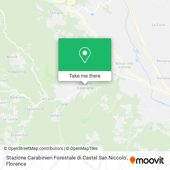 Stazione Carabinieri Forestale di Castel San Niccolo' map