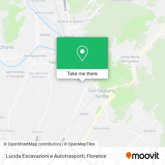 Lucida Escavazioni e Autotrasporti map