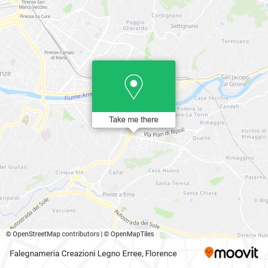 Falegnameria Creazioni Legno Erree map