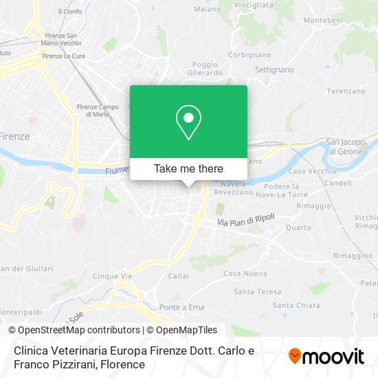 Clinica Veterinaria Europa Firenze Dott. Carlo e Franco Pizzirani map