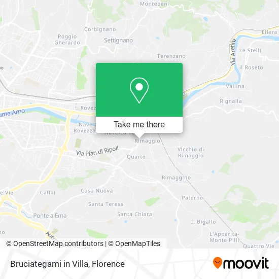 Bruciategami in Villa map