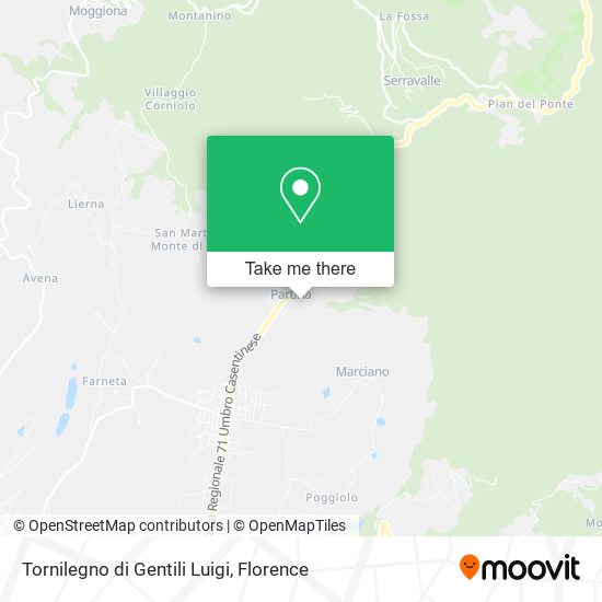 Tornilegno di Gentili Luigi map