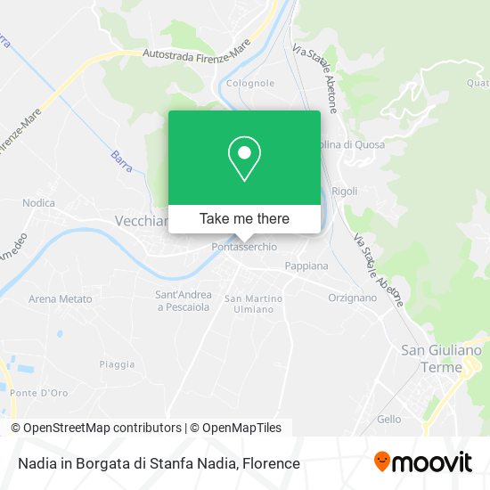Nadia in Borgata di Stanfa Nadia map