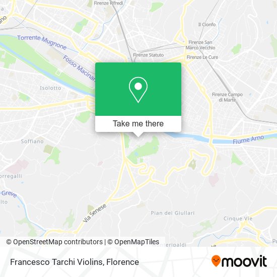 Francesco Tarchi Violins map