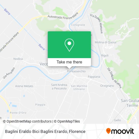 Baglini Eraldo Bici Baglini Erardo map
