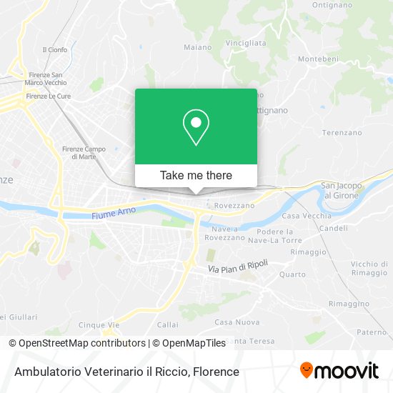Ambulatorio Veterinario il Riccio map