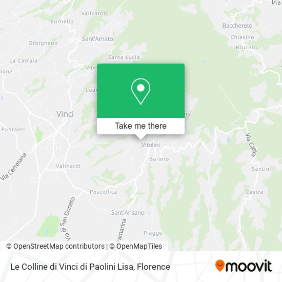 Le Colline di Vinci di Paolini Lisa map