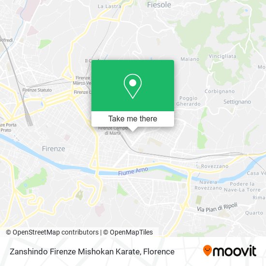 Zanshindo Firenze Mishokan Karate map