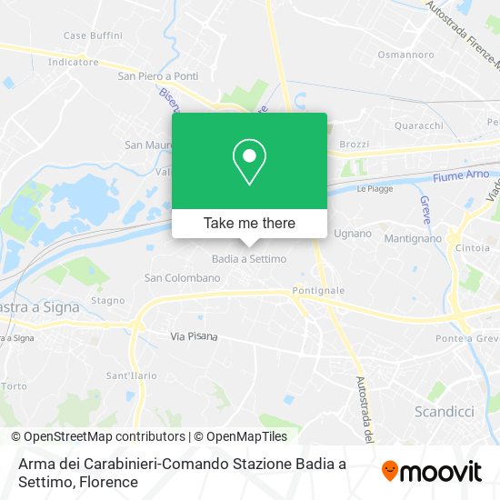 Arma dei Carabinieri-Comando Stazione Badia a Settimo map