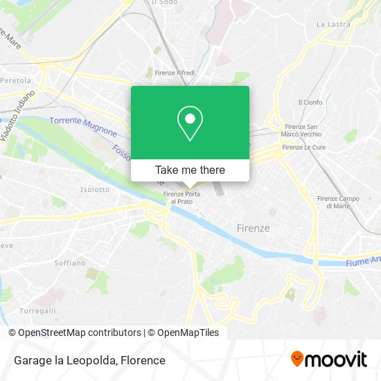 Garage la Leopolda map
