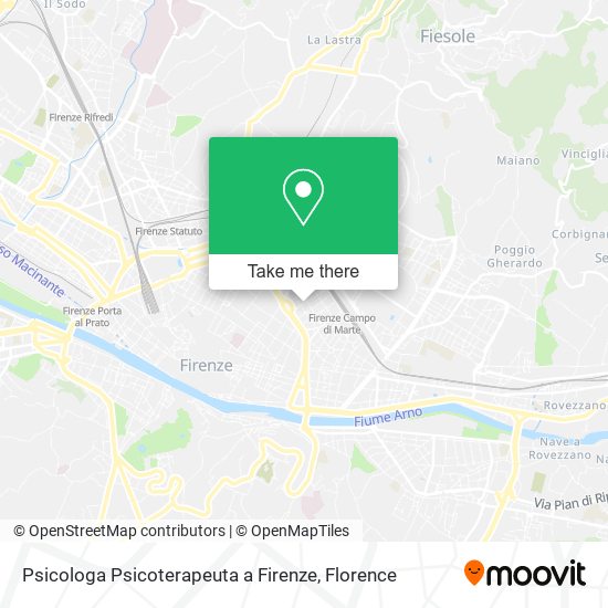 Psicologa Psicoterapeuta a Firenze map